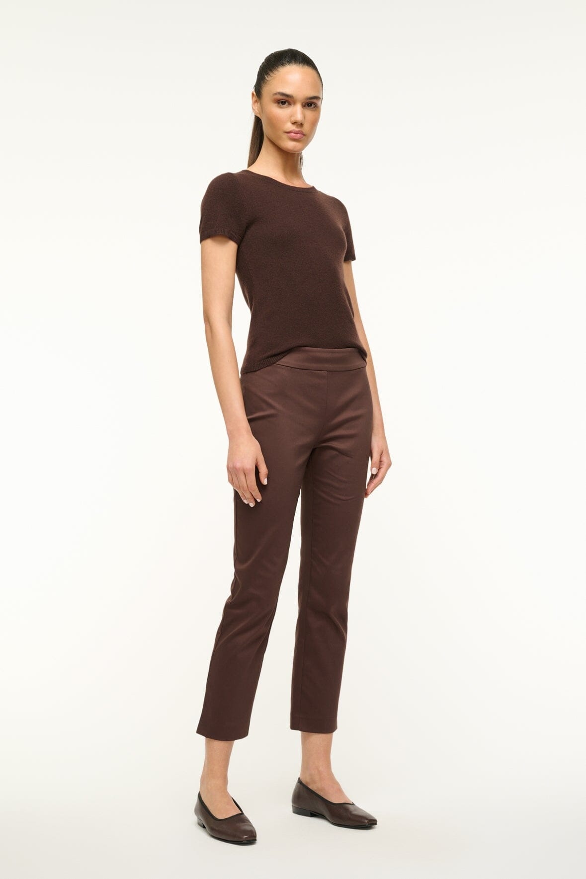 STAUD HUNTER PANT DARK CHOCOLATE - 4