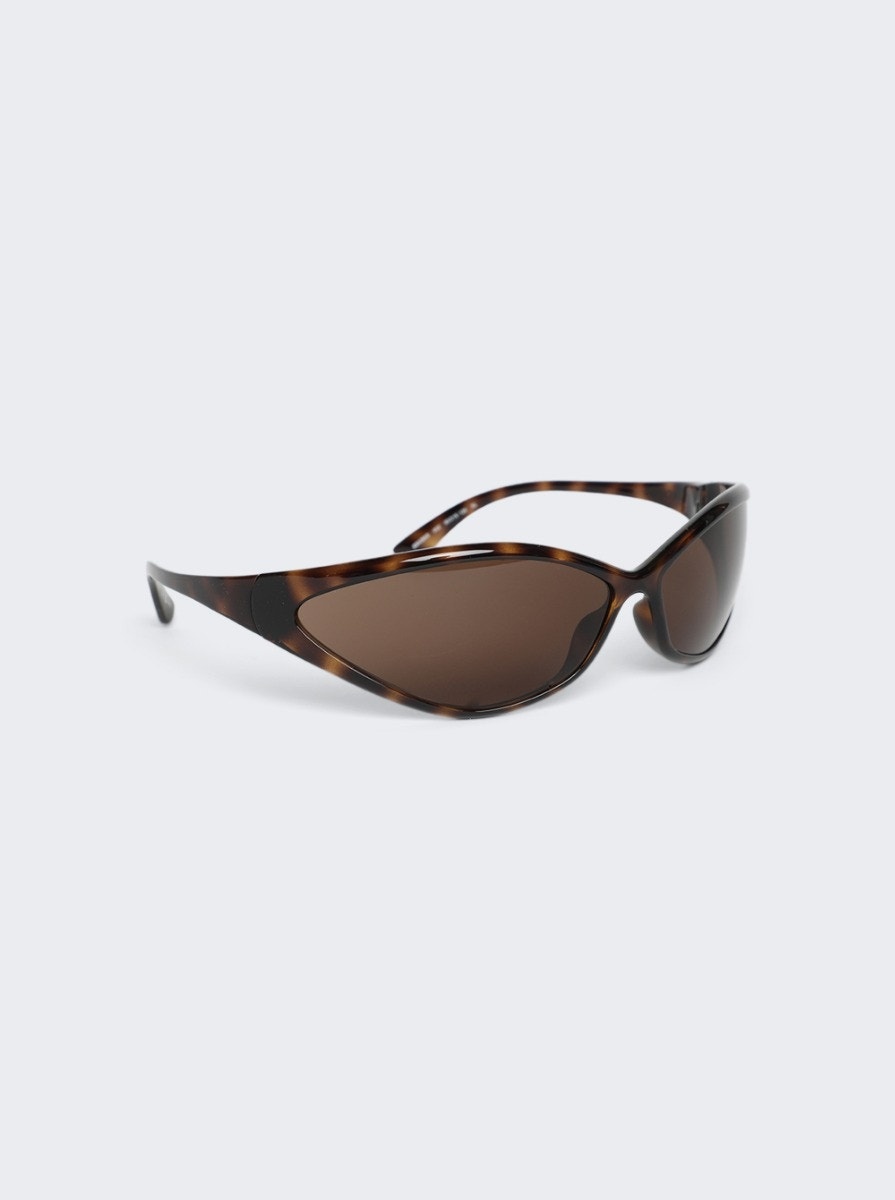 90s Oval Sunglasses Havana - 4