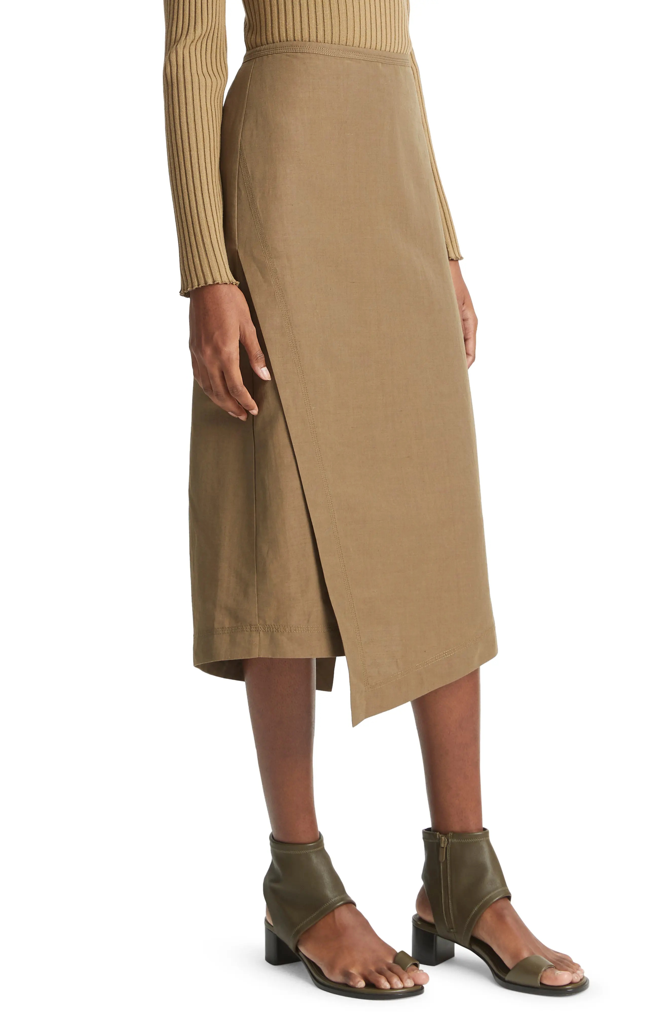 Utility Asymmetric Midi Skirt - 3