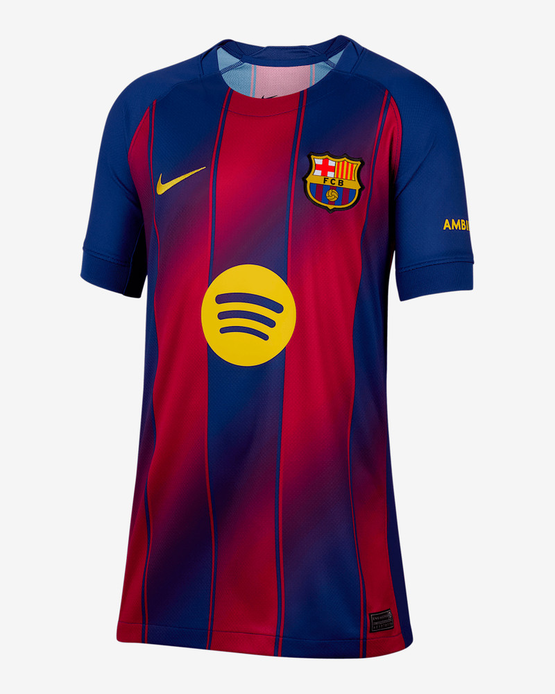 Pedri Barcelona 2025/26 Stadium Home Big Kids' Nike Dri-FIT Soccer Jersey 1