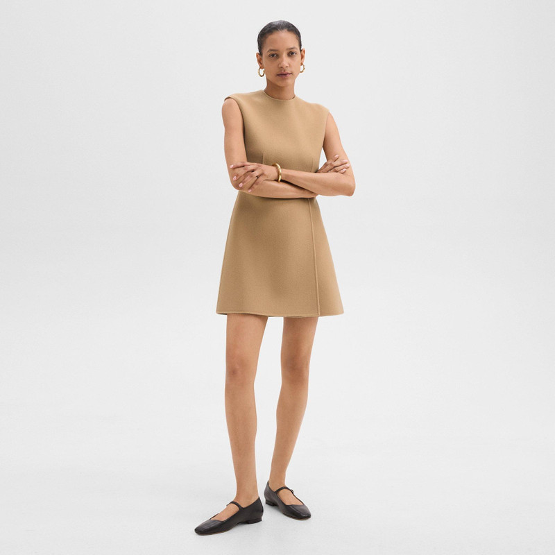 Mini Wrap Dress in Double-Face Wool-Cashmere 2