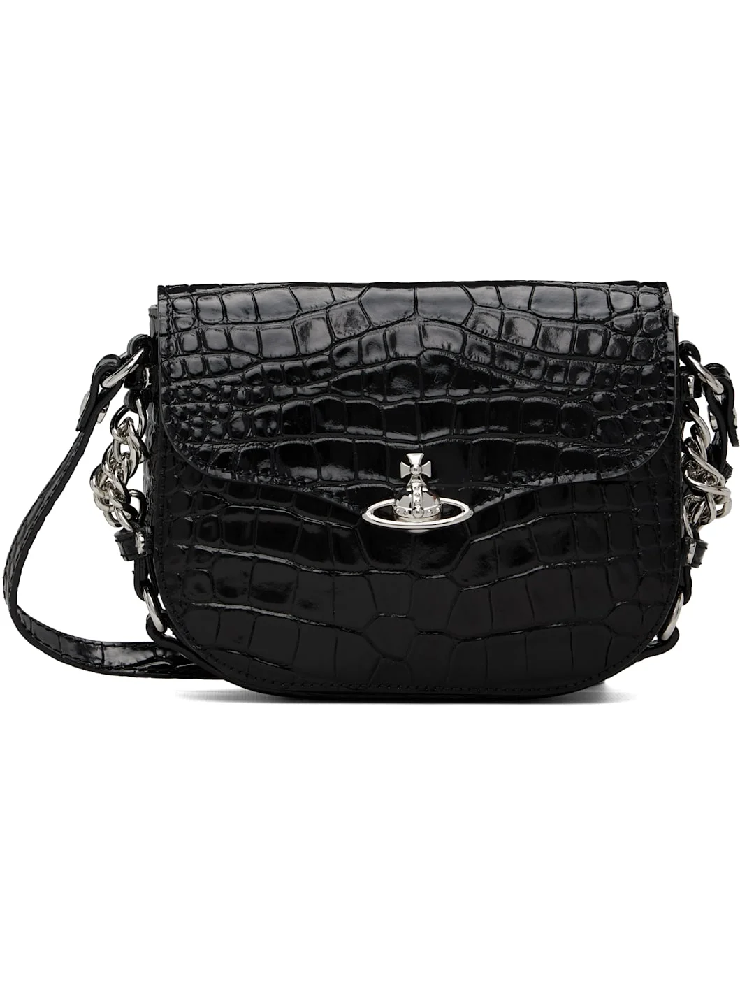Black Hunter Flap Crossbody Bag - 1