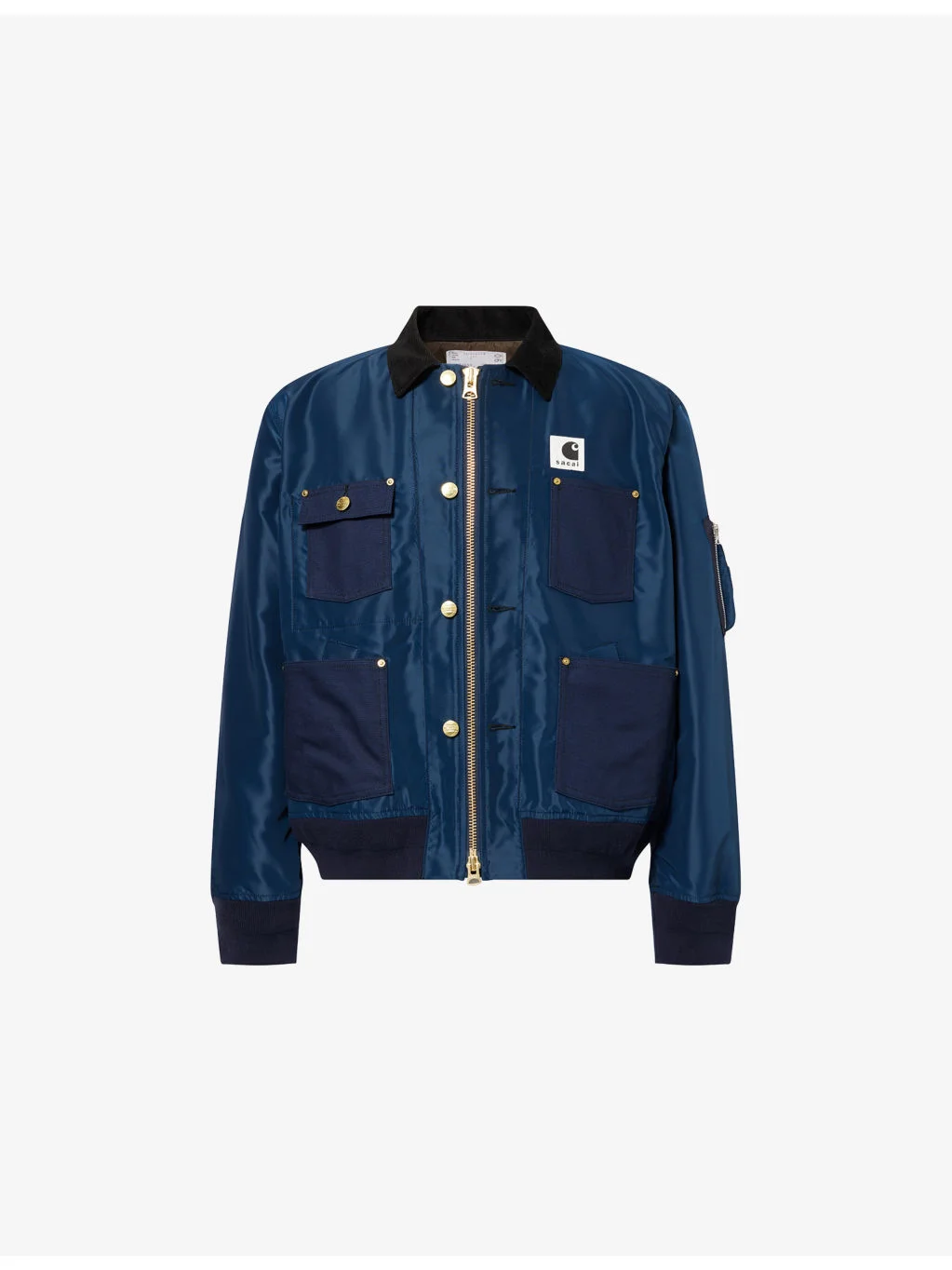 Sacai x Carhartt WIP Logo-Patch Canvas Jacket - 1