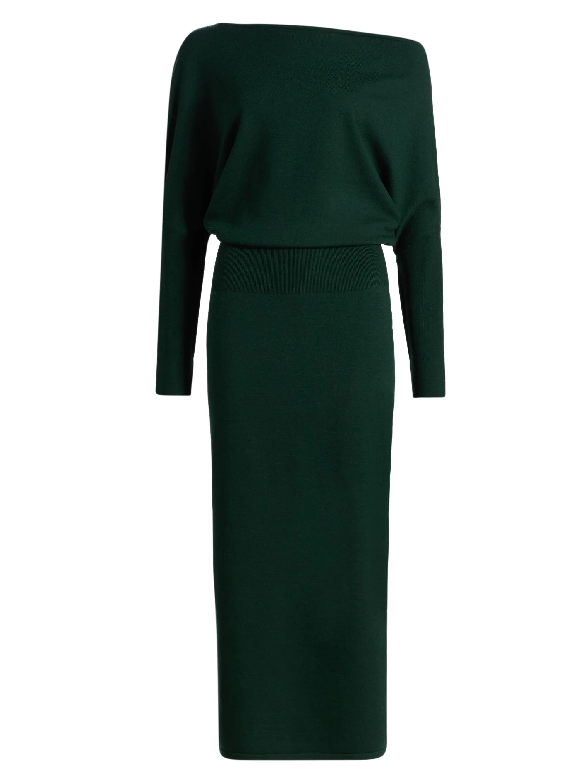Women's Janese Off-The-Shoulder Midi-Dress - Emerald - 1