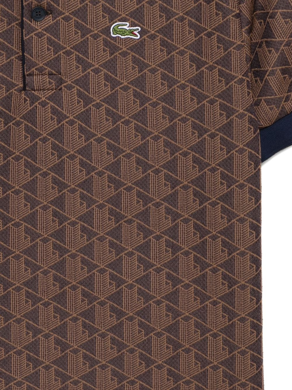 monogram-jacquard polo shirt - 3
