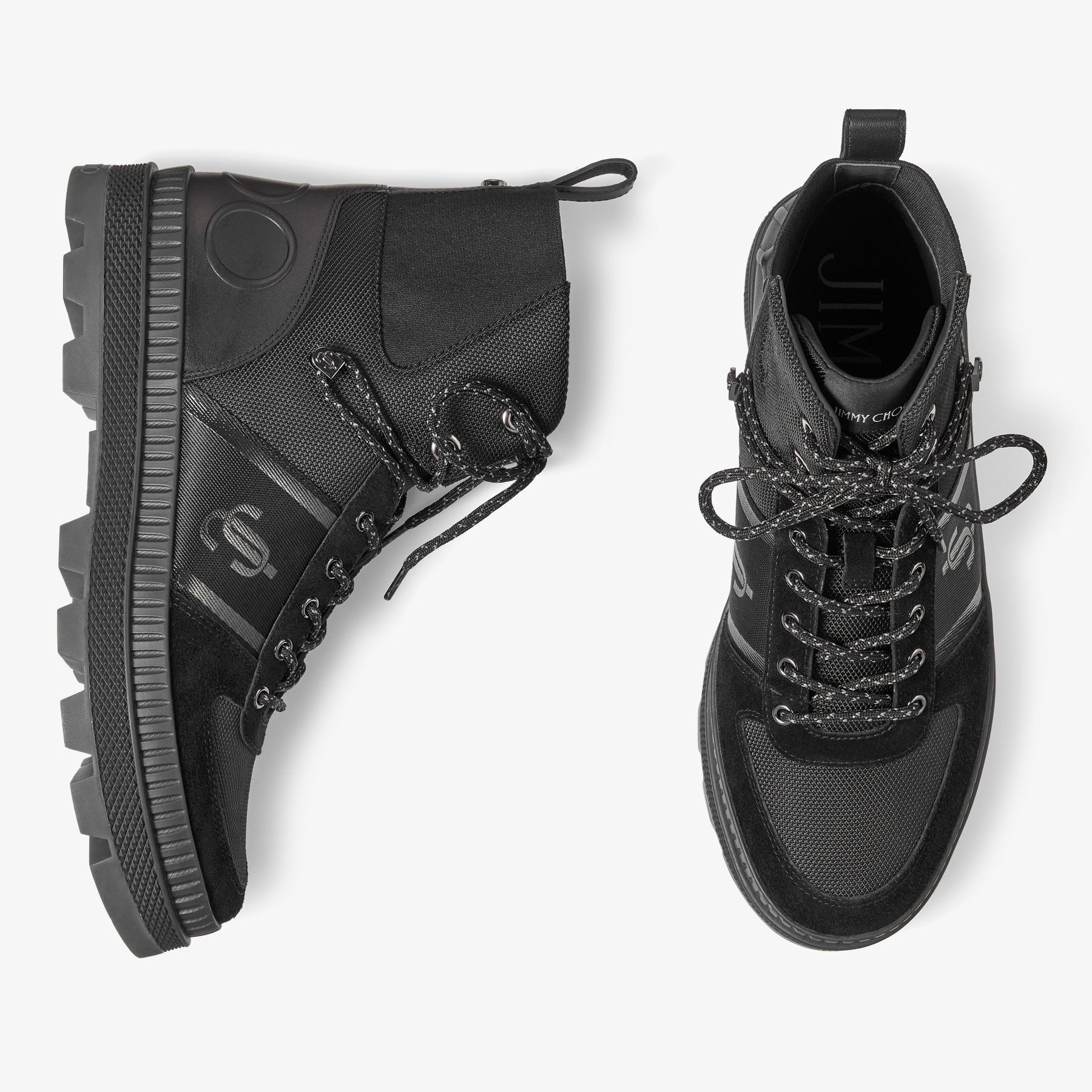Normandy/M
Black Nylon and Leather Boots - 4