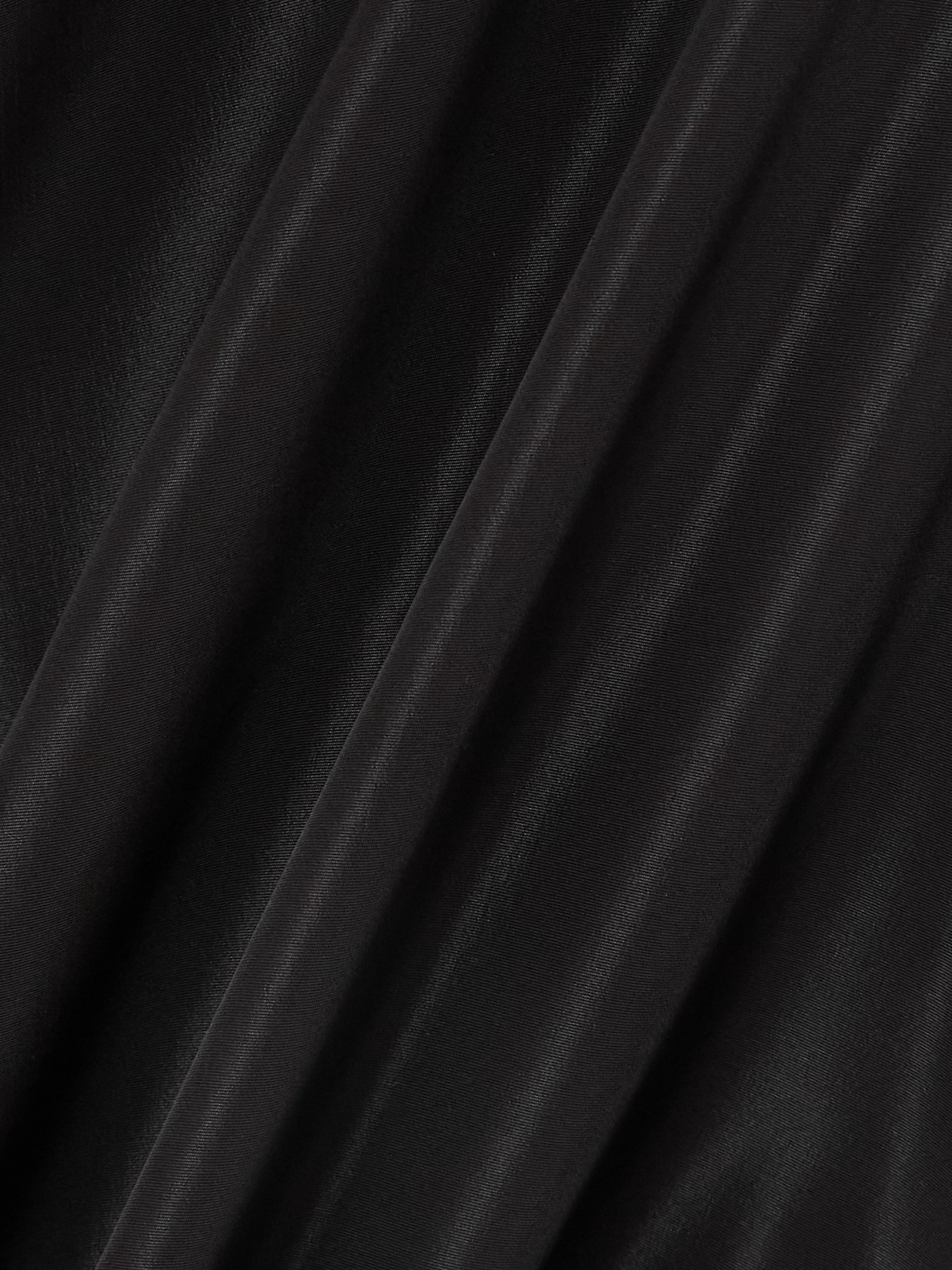 Draped Taffeta Peplum Top - 4