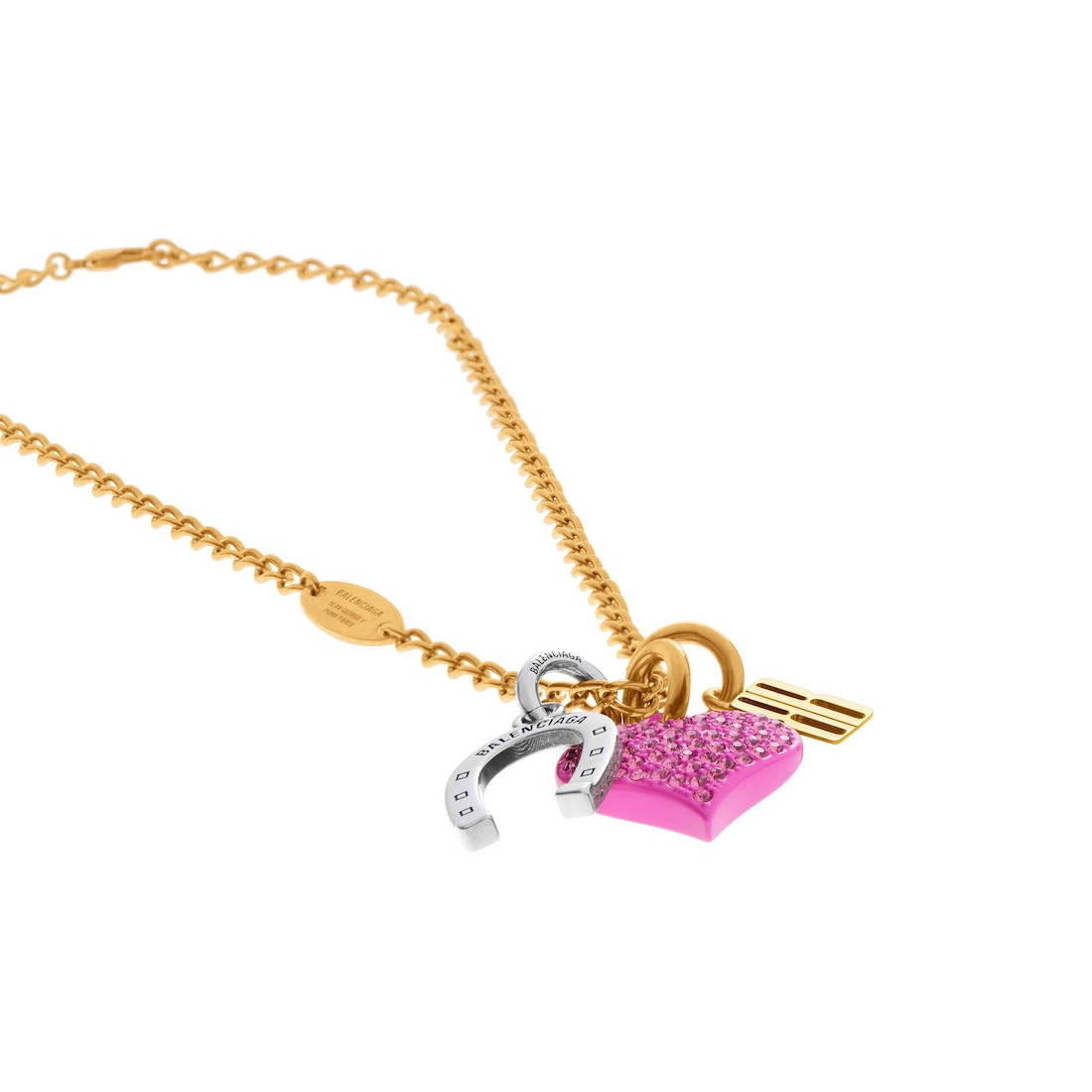 Carousel Horseshoe Collector Necklace  in Multicolored - 3