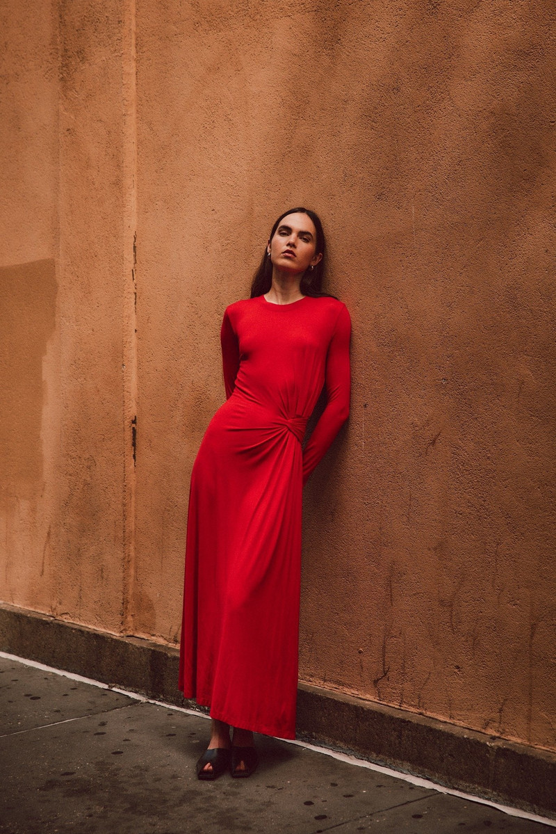 AVISE DRAPED DRESS 2