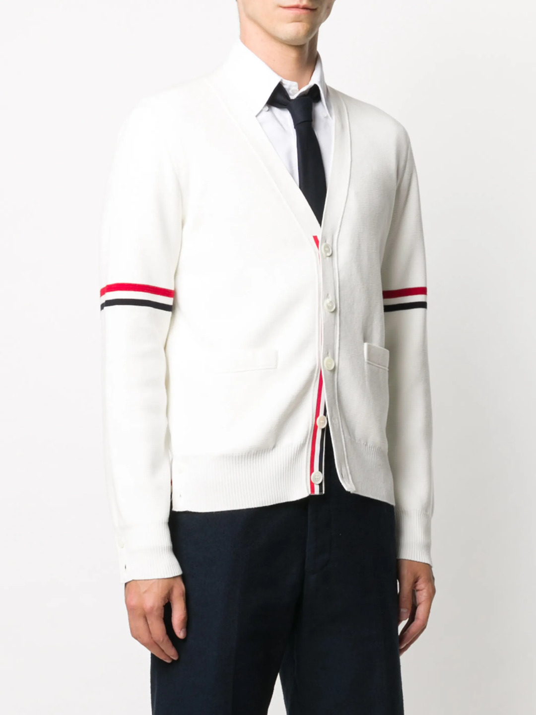Milano Stitch V-Neck Cardigan - 3