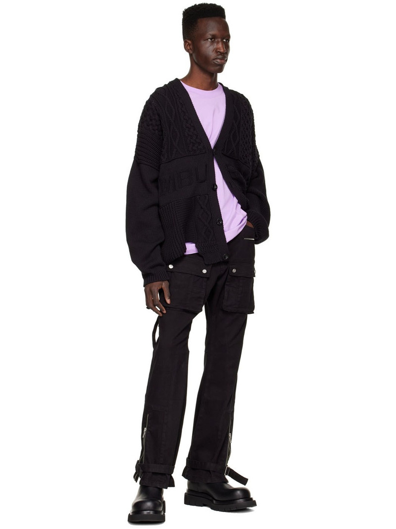 Ambush Black Cotton Cardigan outlook