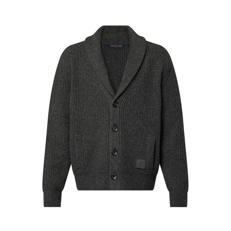 Cashmere Blend Shawl Collar Cardigan 1