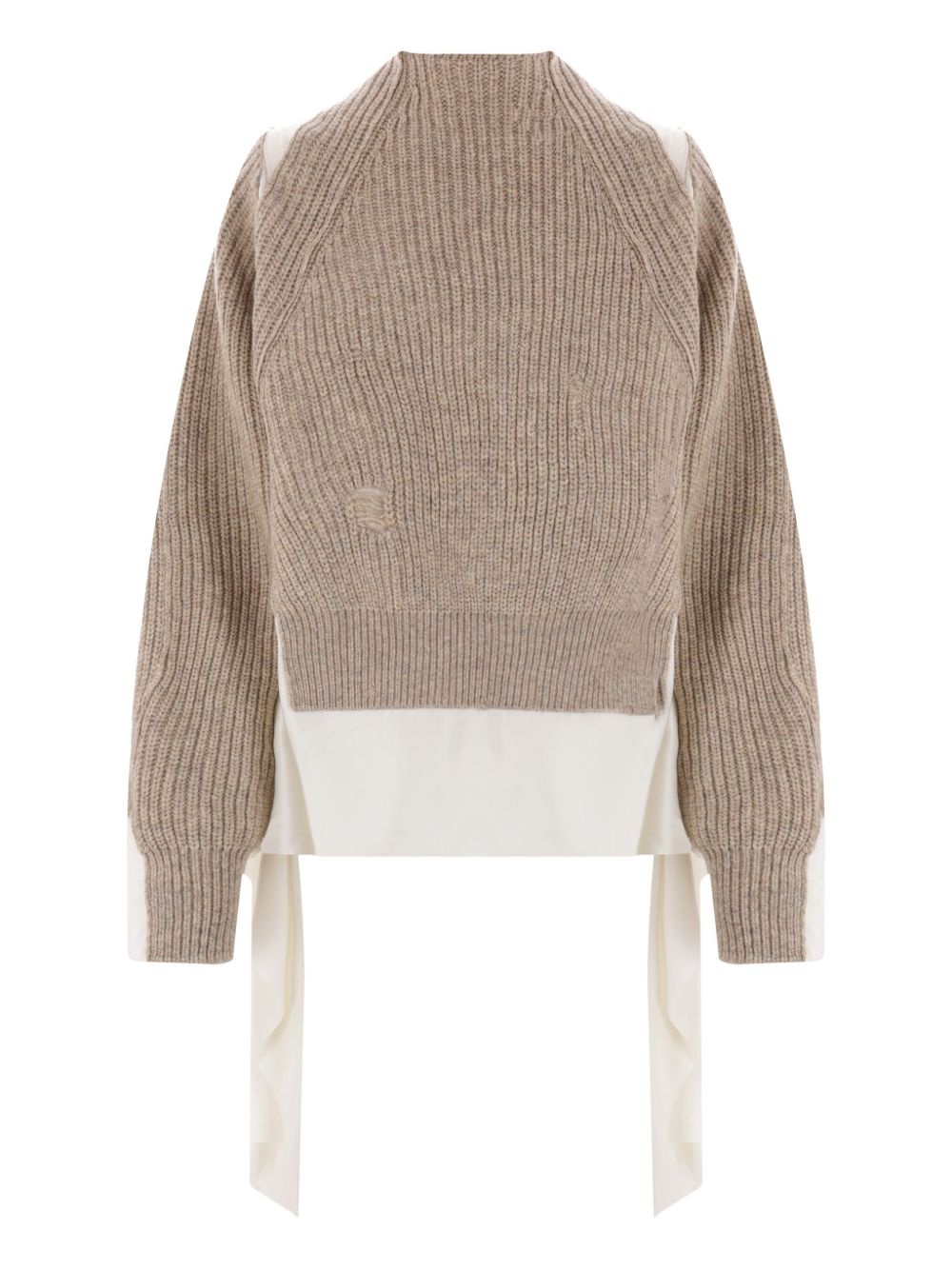 V-neck ribbed sweater - 2