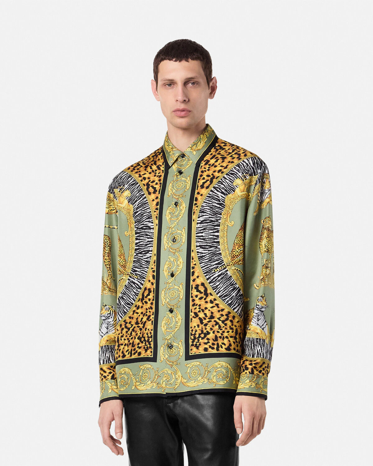 Wild Cats Silk Shirt - 4