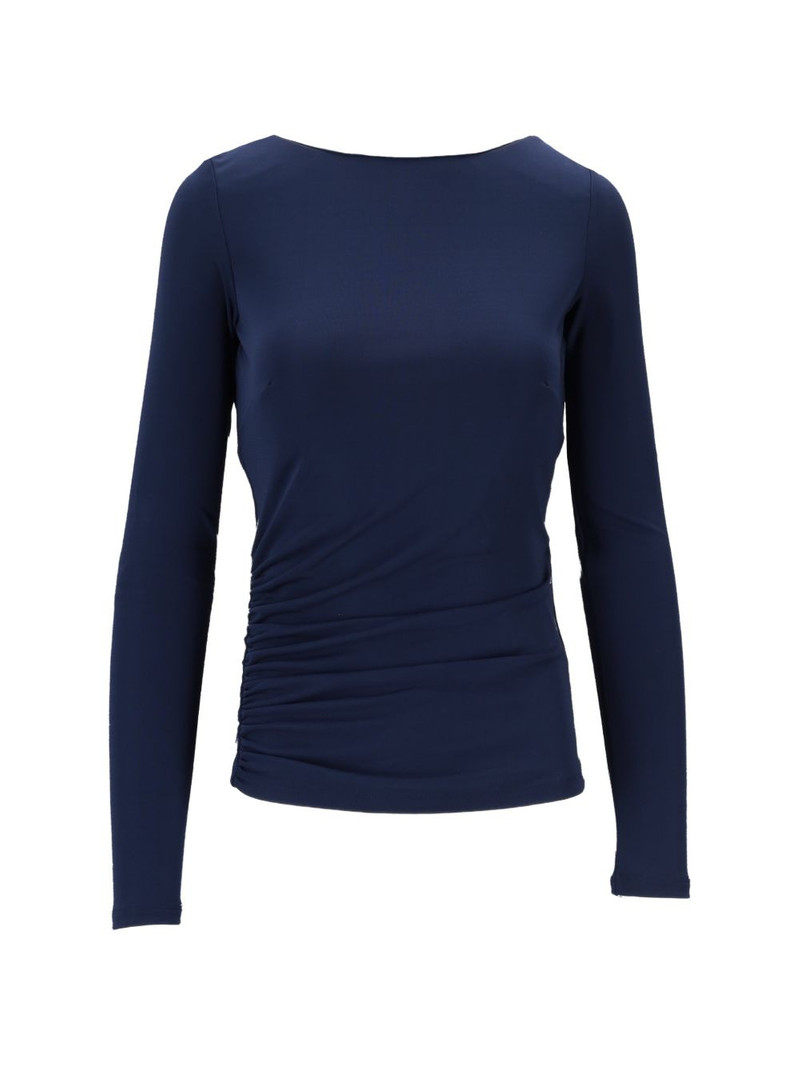 gathered-detail long-sleeved blouse 3