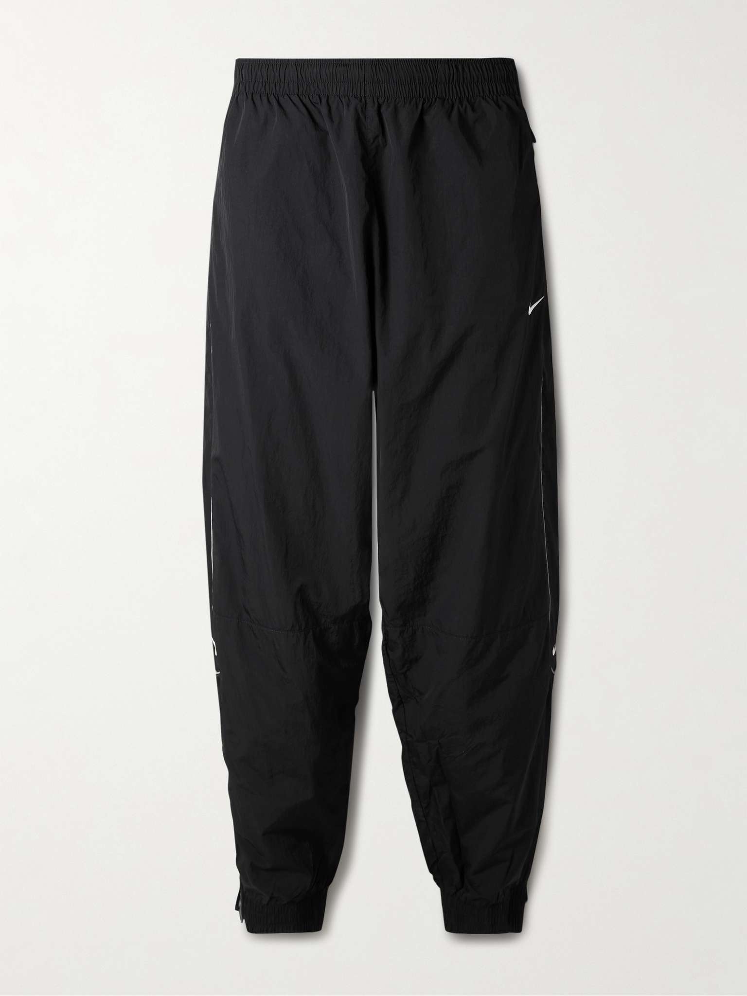 Solo Swoosh Tapered Logo-Embroidered Taffeta Track Pants - 1