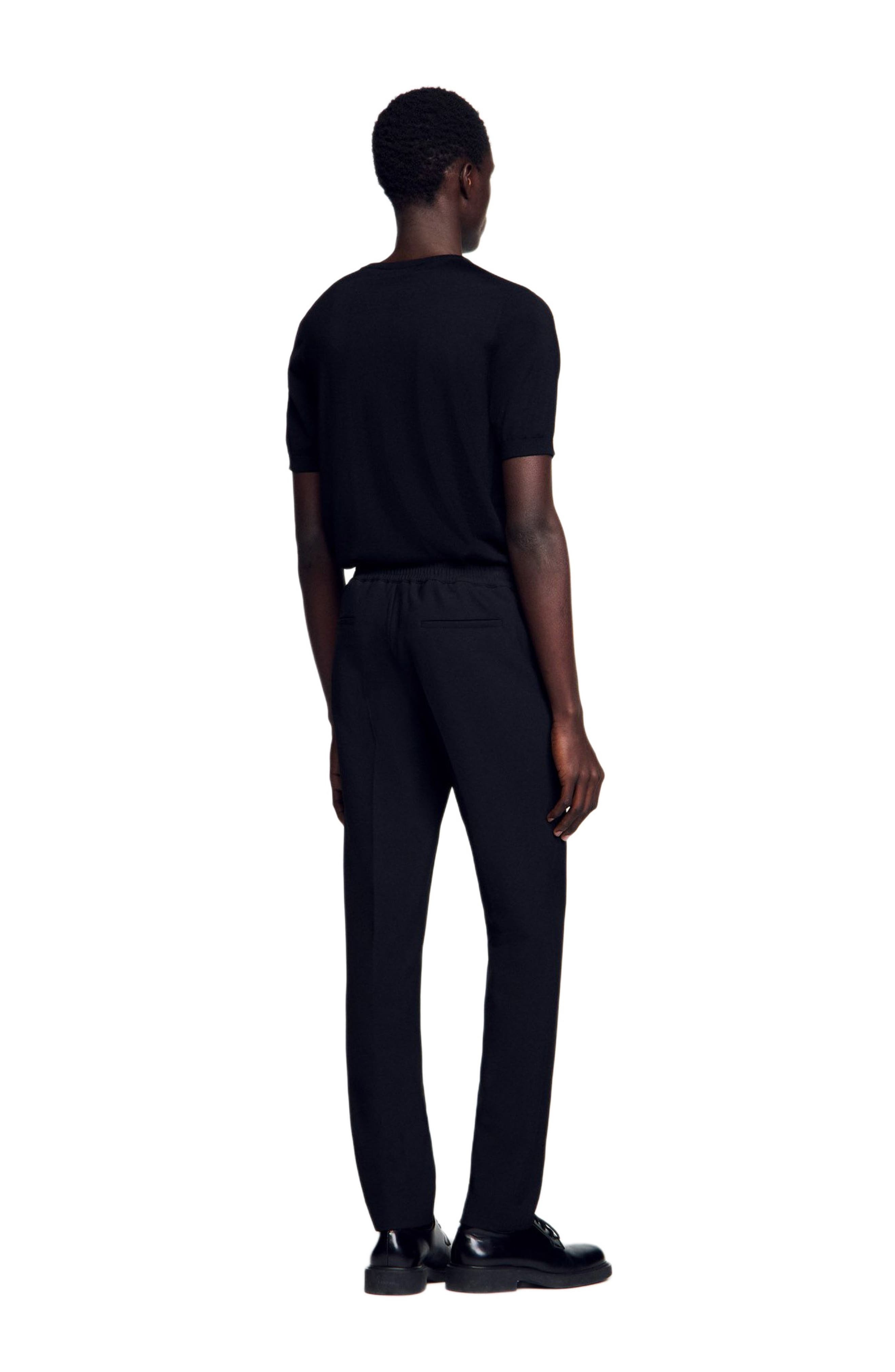SANDRO Jersey trousers in Black at Nordstrom - 9
