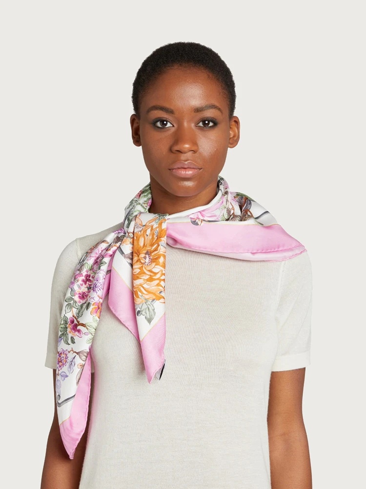 CERAMIC PRINT SILK SCARF - 2