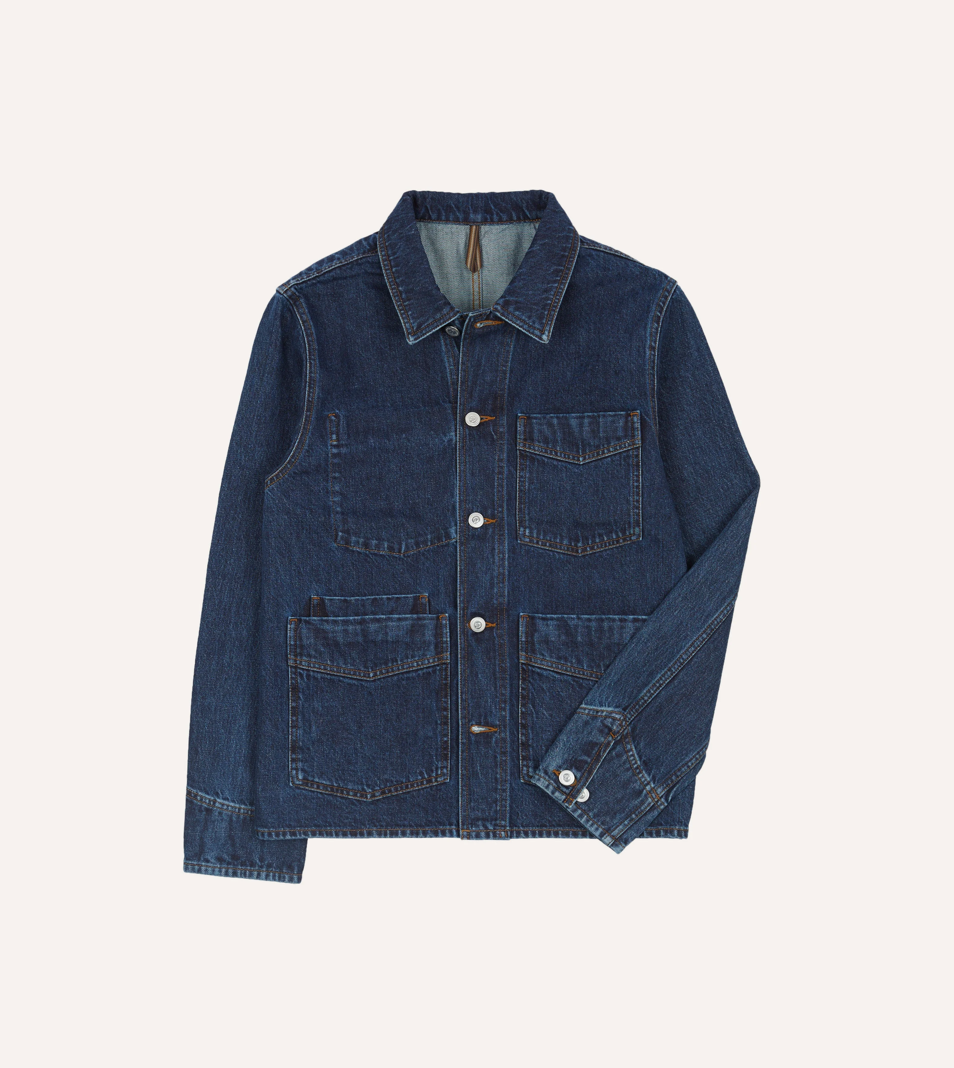 Stone Wash Denim Work Jacket - 1