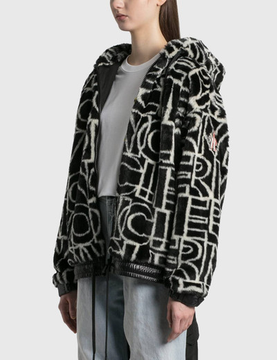 Moncler All Over Graphic Moncler Shearling Zip Jacket outlook