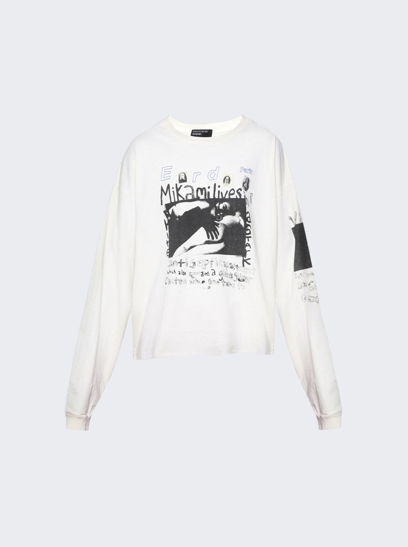 Vivid Nightmares Long Sleeve T-Shirt Faded Ivory - 1