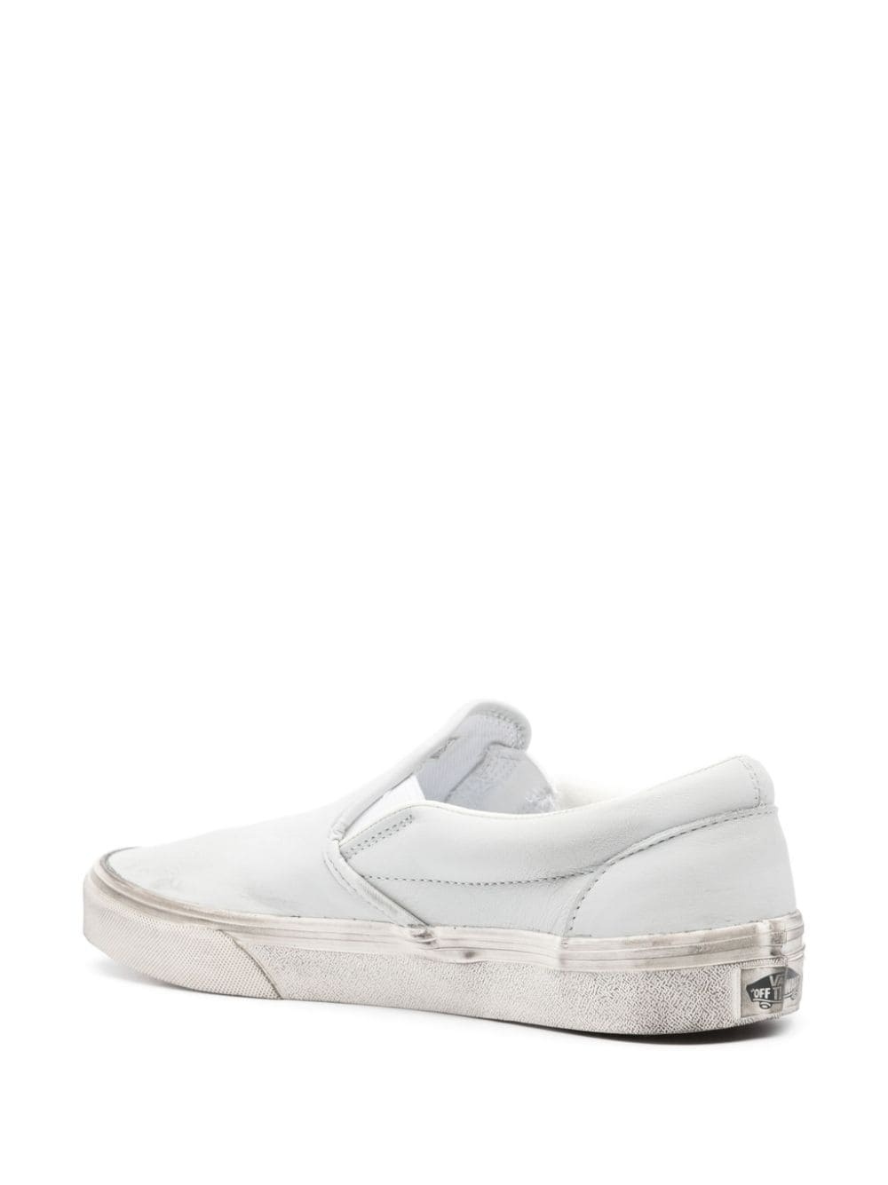 leather slip-on sneakers - 3