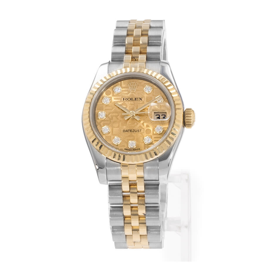 Pre-owned Rolex Datejust 26 Automatic Chronometer Diamond Ladies Watch 179173 CJDJ - 4