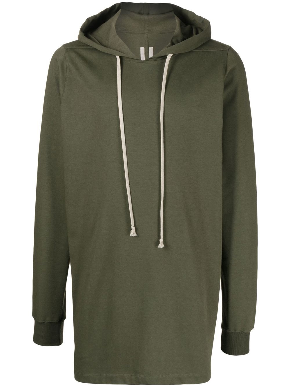 long-length drawstring hoodie - 1