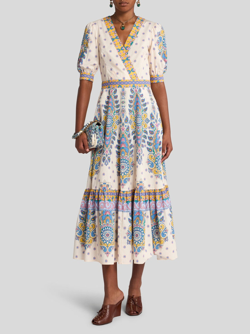 Etro PRINTED COTTON MIDI DRESS outlook