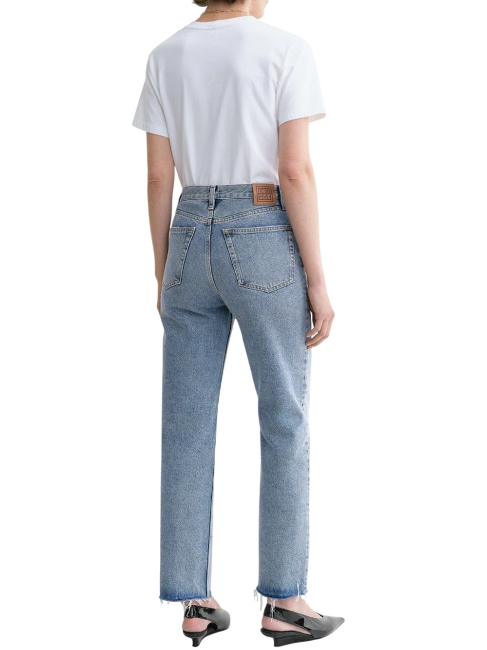 Toteme Women Distressed Blue Classic Cut Denim - 4