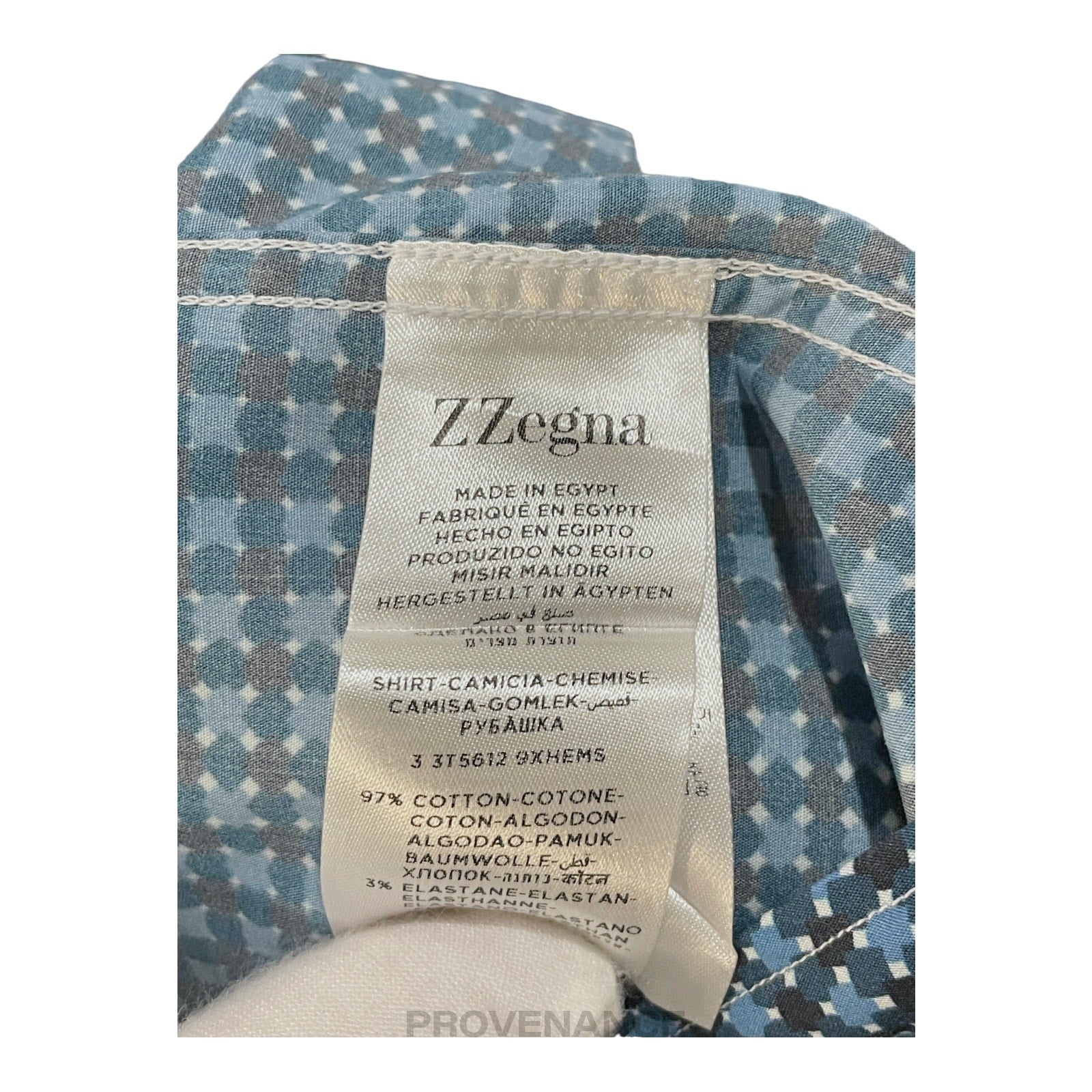 Z Zegna Button Down Shirt - Blue - 9