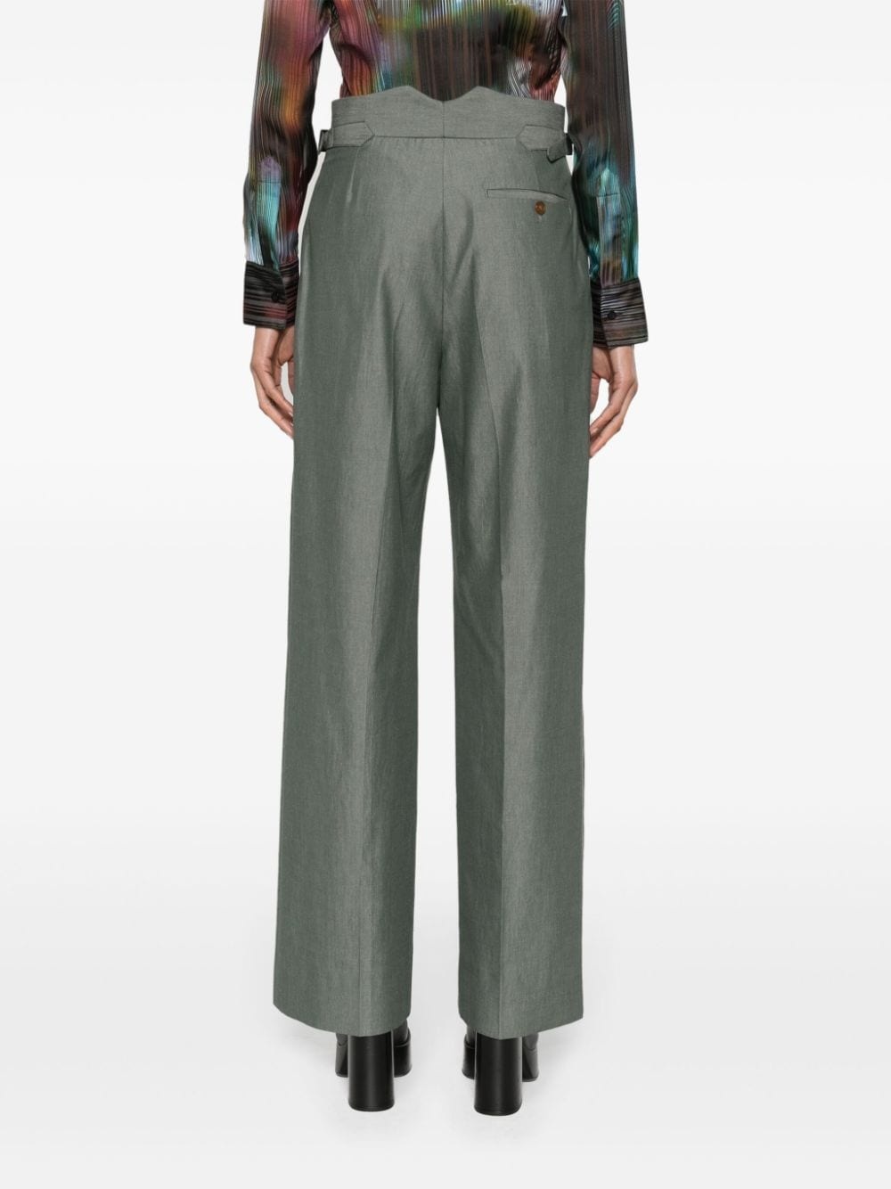 Lauren high-waist wide-leg trousers - 4