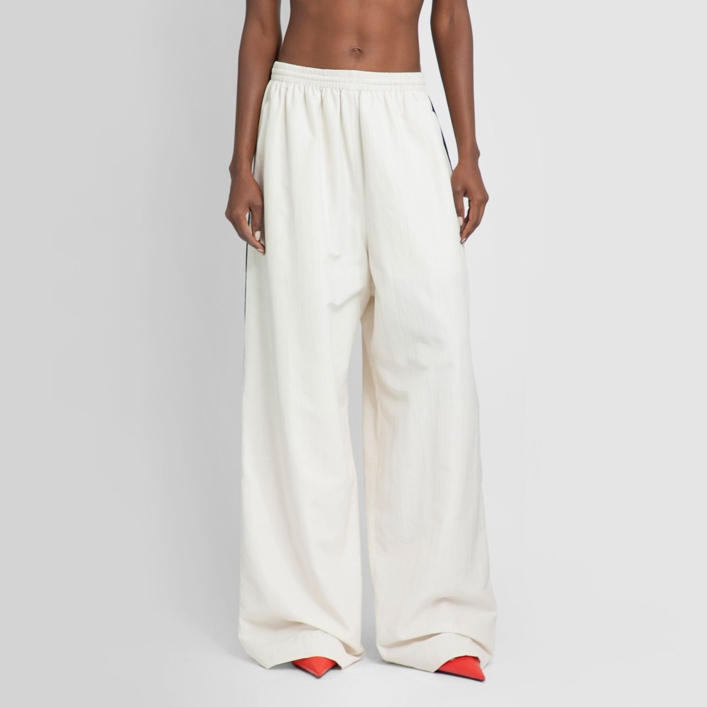 BALENCIAGA WOMAN WHITE TROUSERS - 6