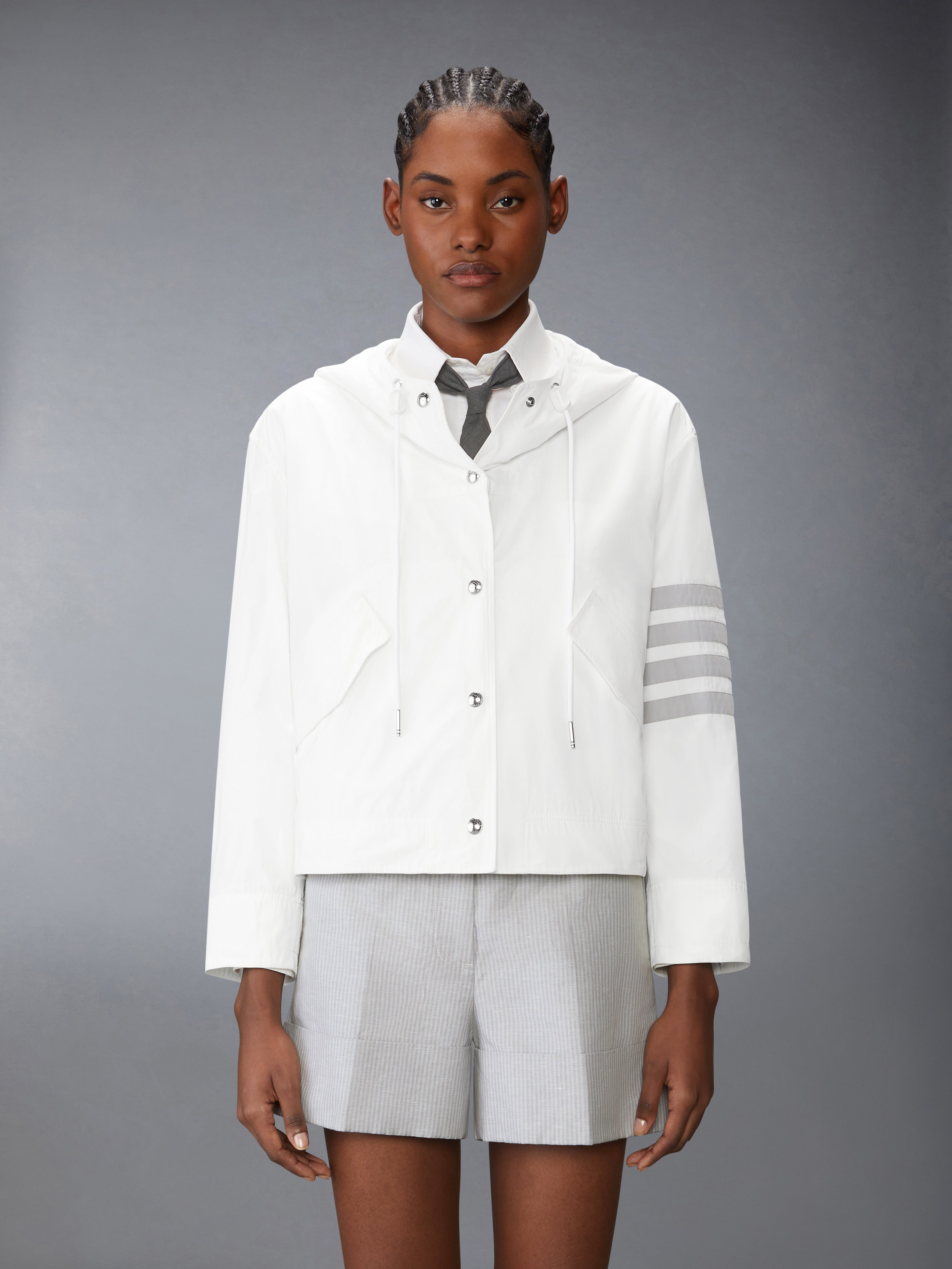 MEMORY TECH 4-BAR CROPPED ANORAK JACKET - 2