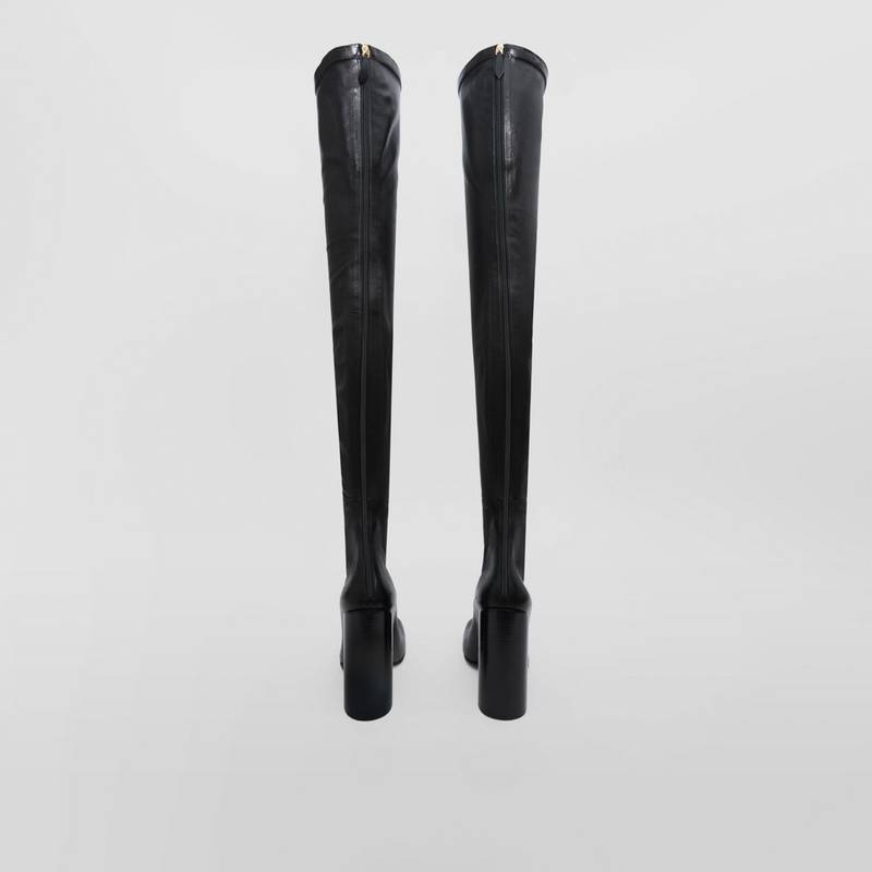 Leather Over-the-knee Sock Boots 5