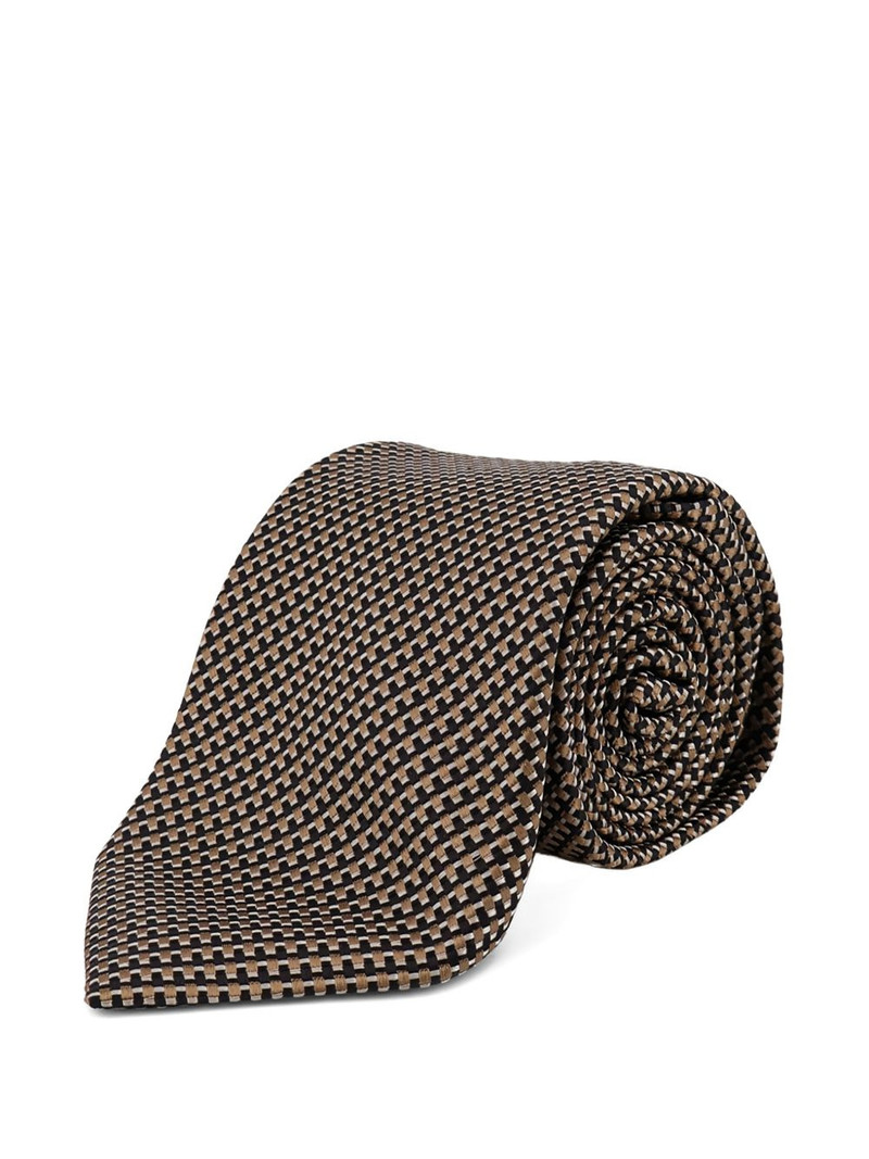 TOM FORD patterned tie outlook