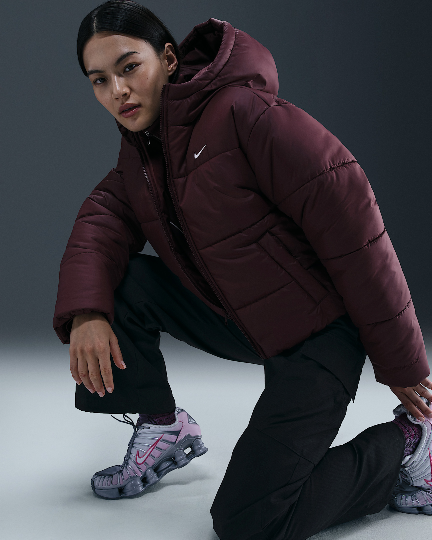 Nike Sportswear Classic Puffer Women's Therma-FIT Loose Hooded Jacket - 3
