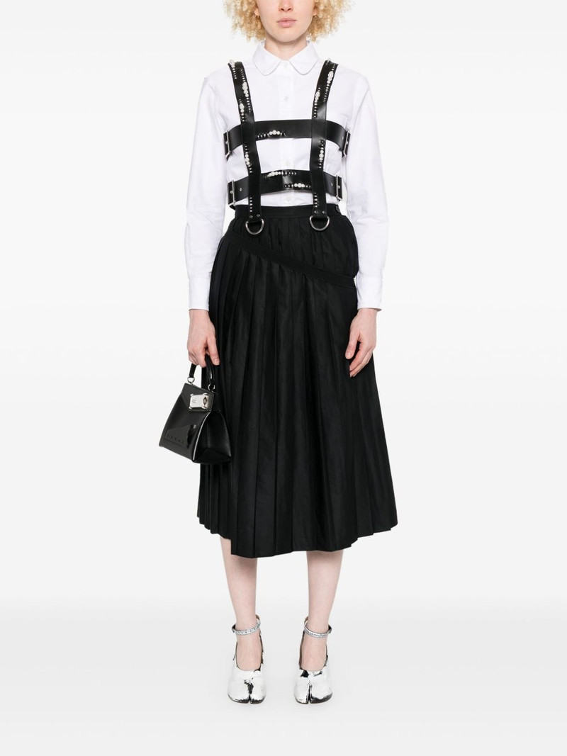 Noir Kei Ninomiya faux-leather harness vest outlook