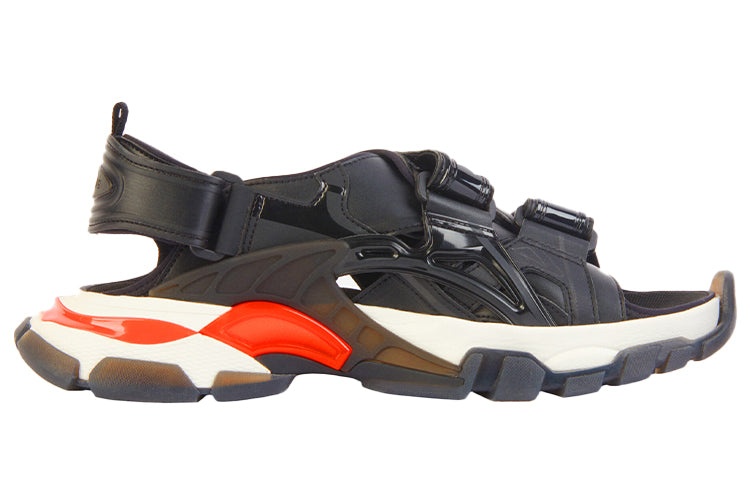 (WMNS) Balenciaga Track 2.0 Sandals 'Black Red' 655948W2CC31096 - 2