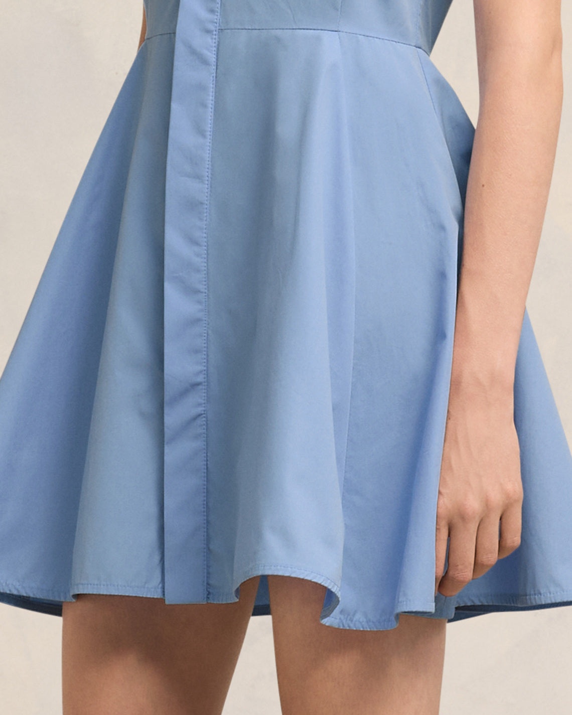 SHORT DRESS WITH HIDDEN TAB - 5