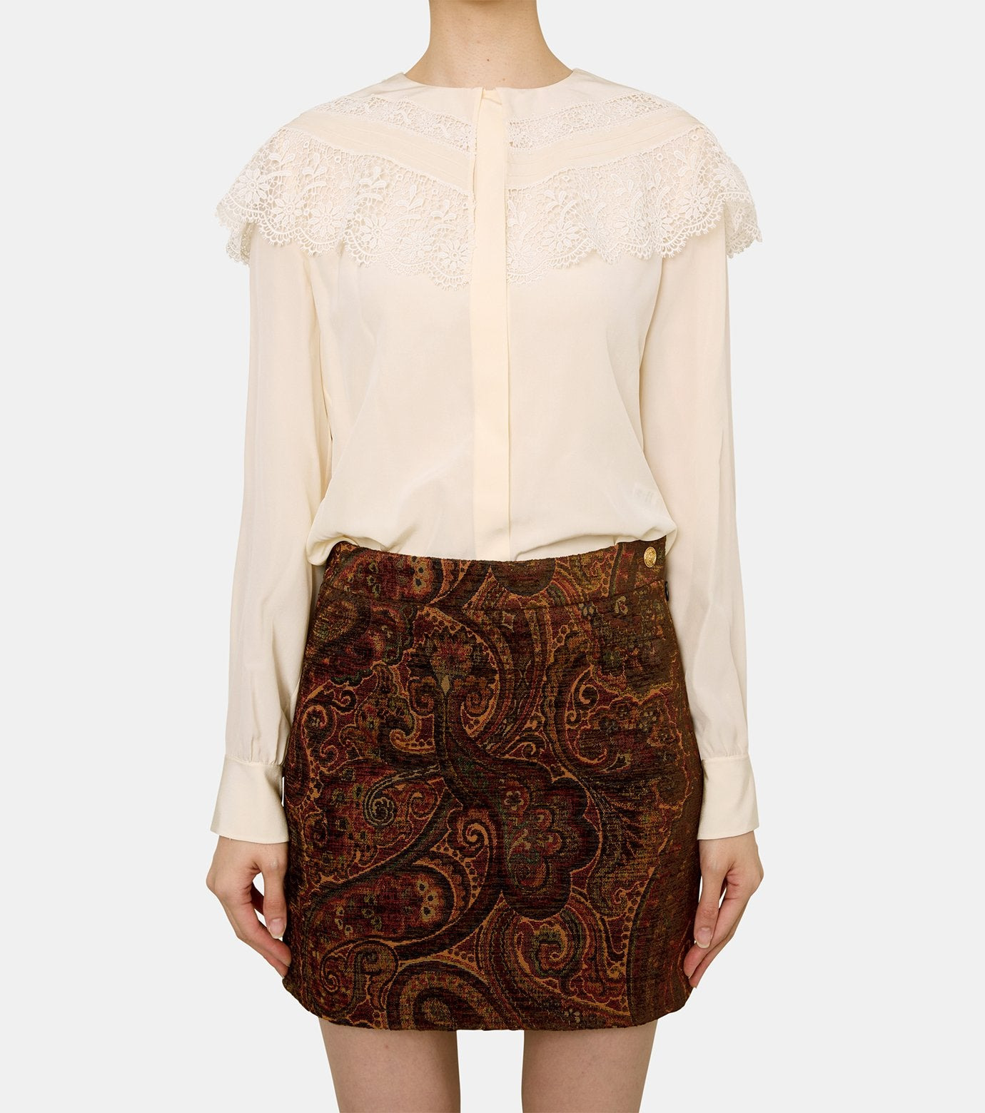 Lace Collar Blouse - 2