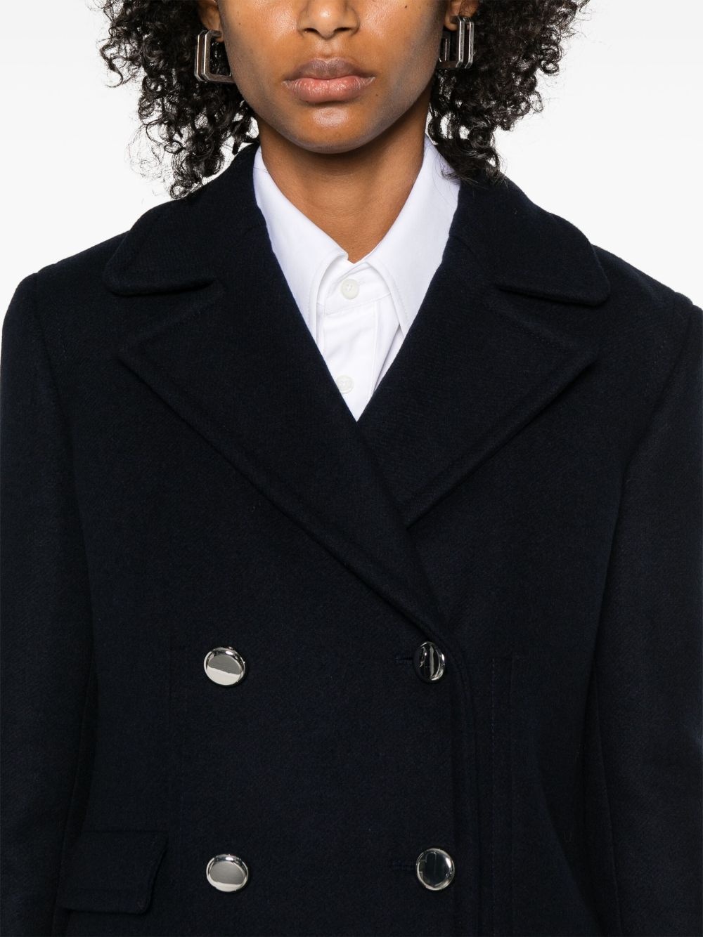 felted-finish peacoat - 5