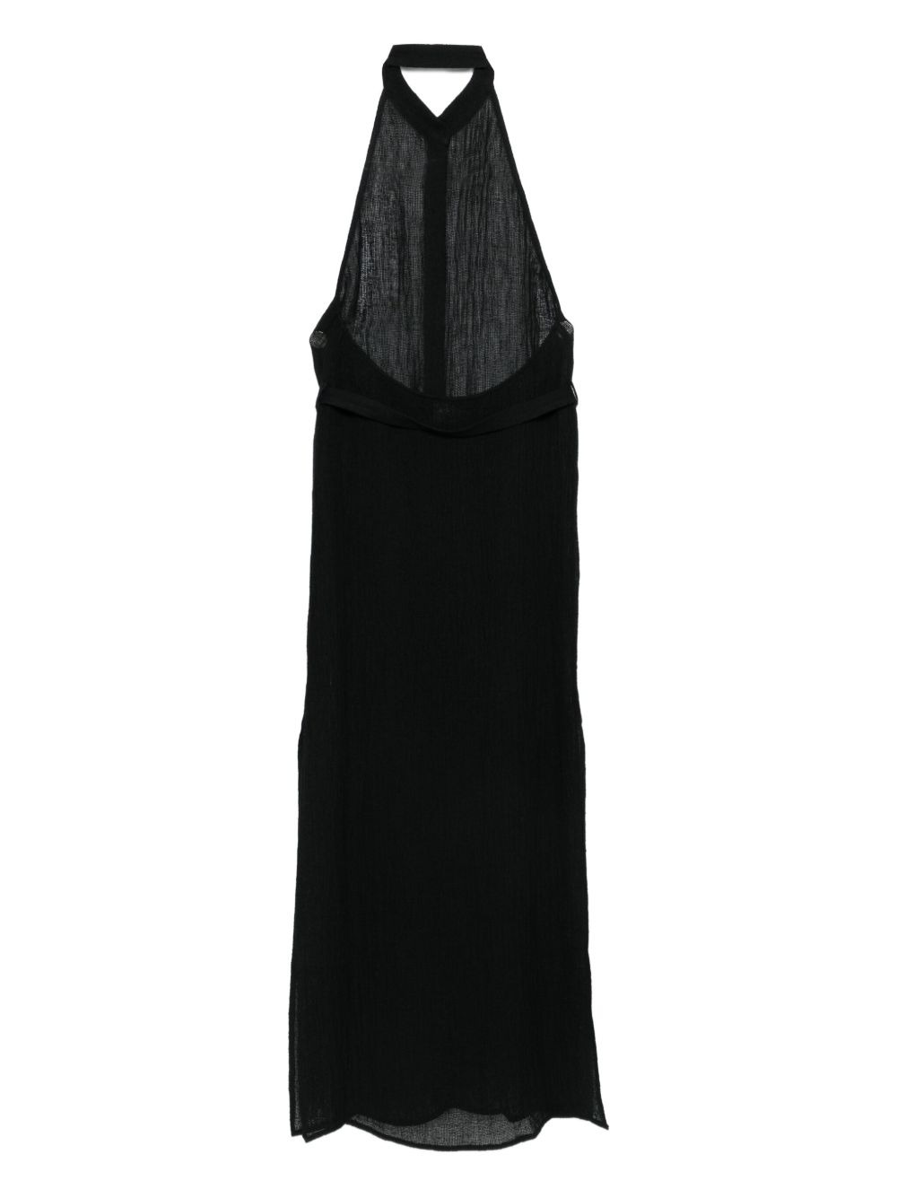 Jabal halterneck belted midi dress - 2