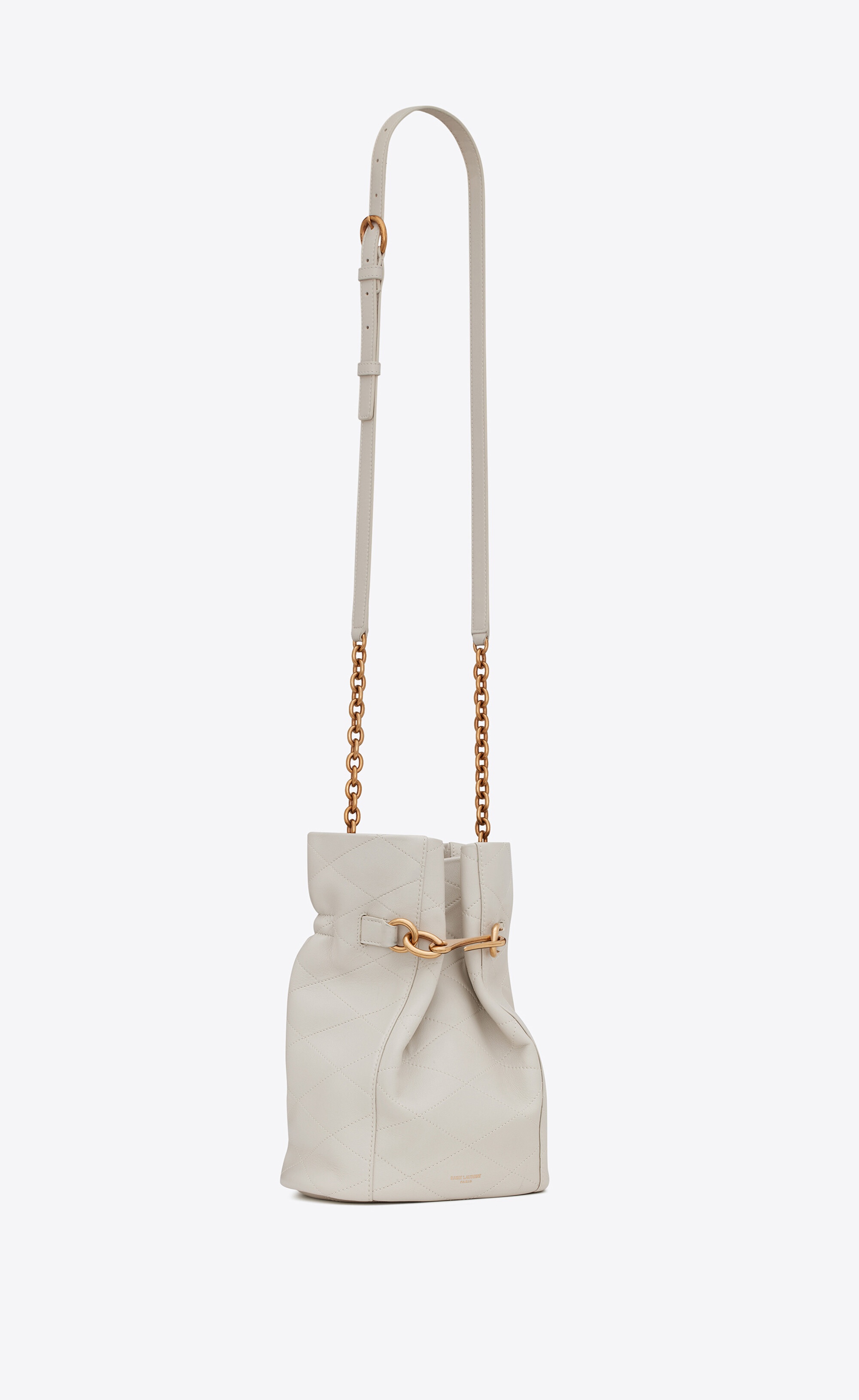 le maillon hook bucket bag in supple leather - 4