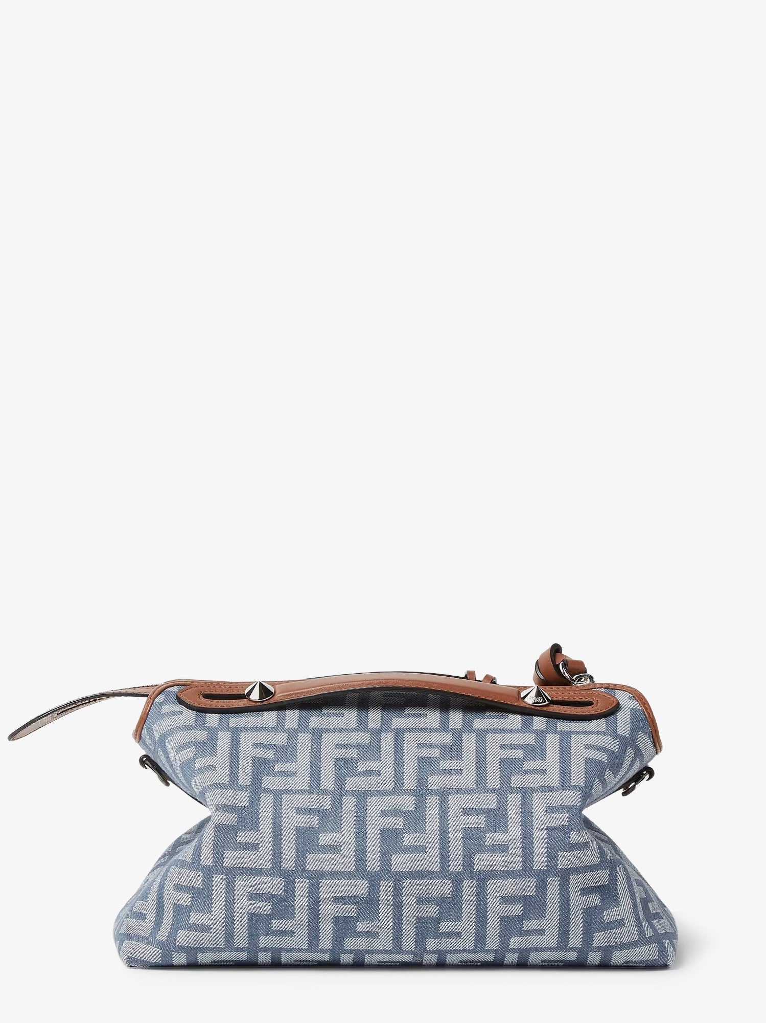Fendi By The Way Soft Medium Ff Jacquard Denim Crossbody Bag - 2