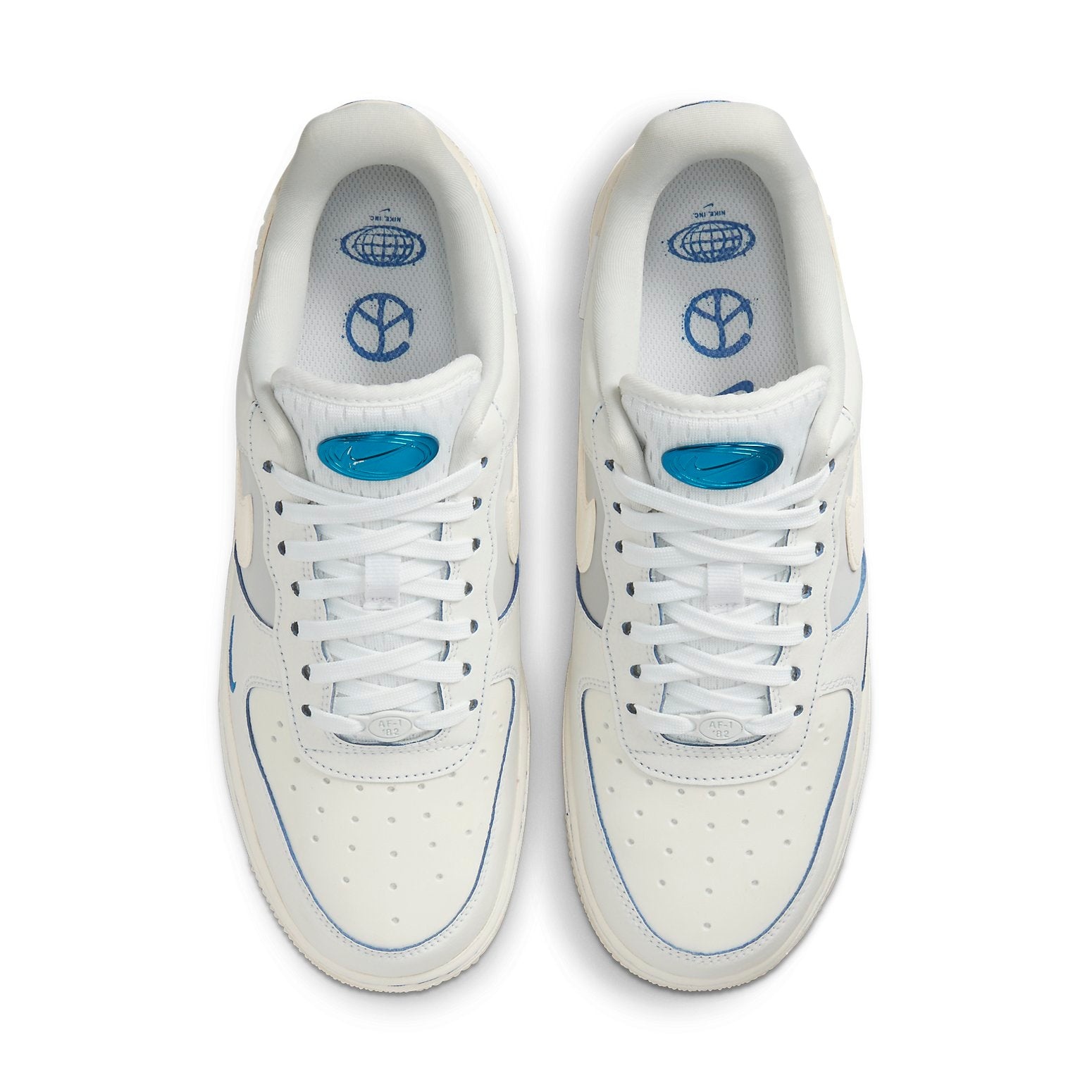 (WMNS) Nike Air Force 1 '07 LX 'Worldwide Pack - Sail Game Royal' FB1839-111 - 4