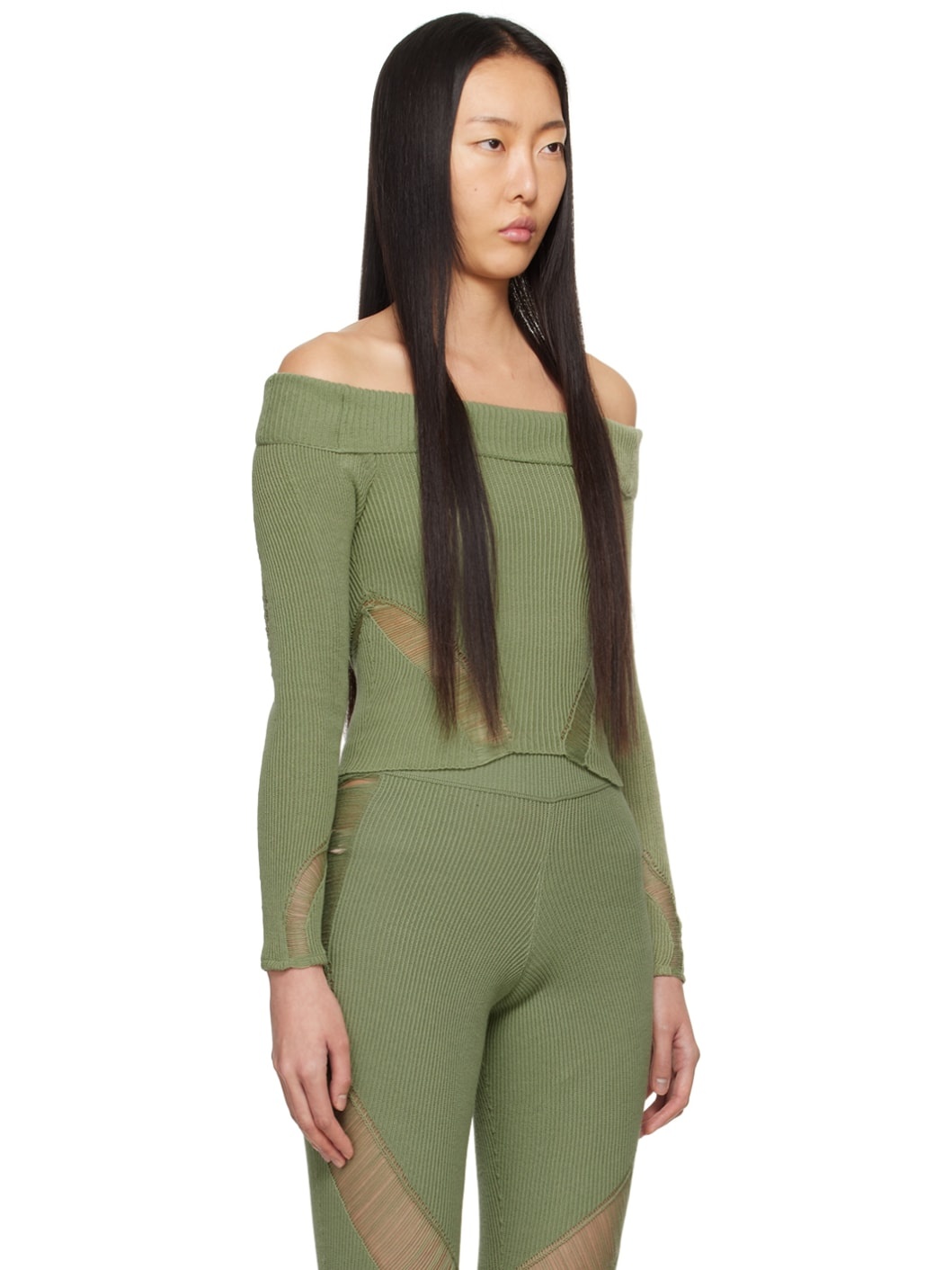 SSENSE Exclusive Green Floater Long Sleeve T-Shirt - 2