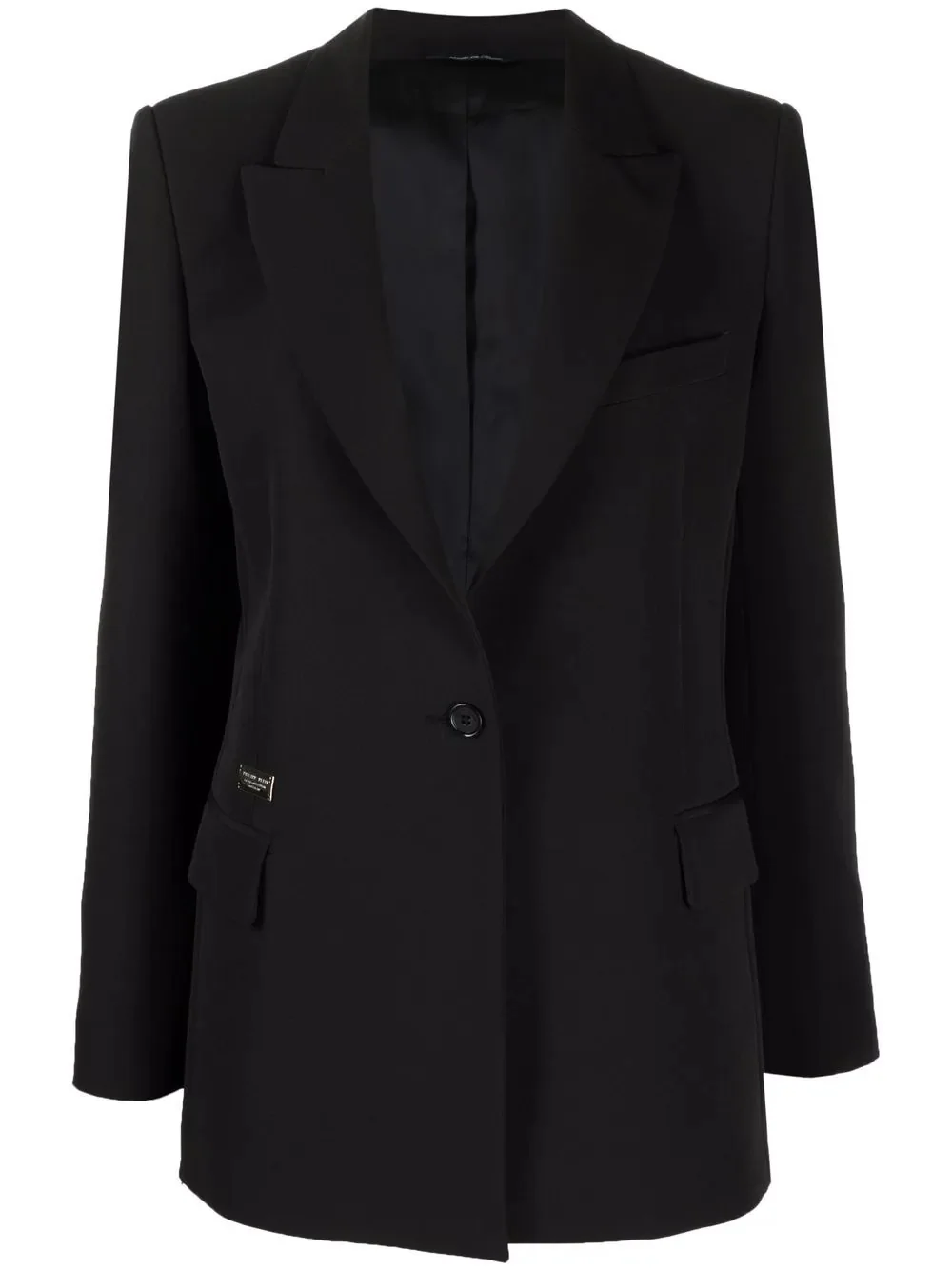 logo patch tailored blazer - 1