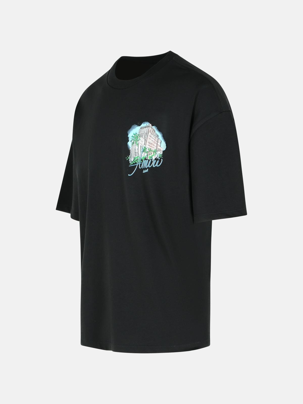 BLACK COTTON T-SHIRT - 2