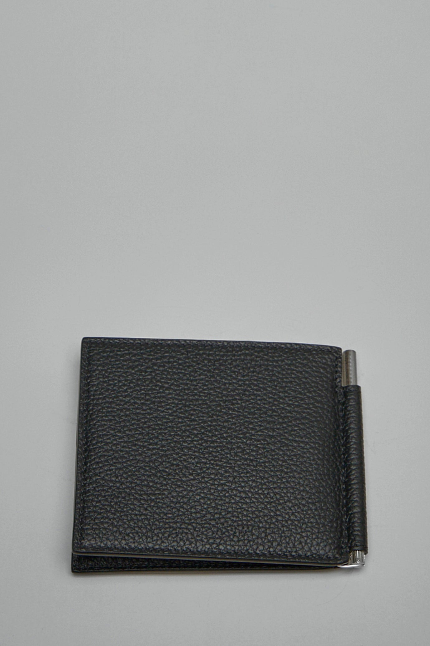Soft Grain Leather T Line Money Clip Wallet - 4